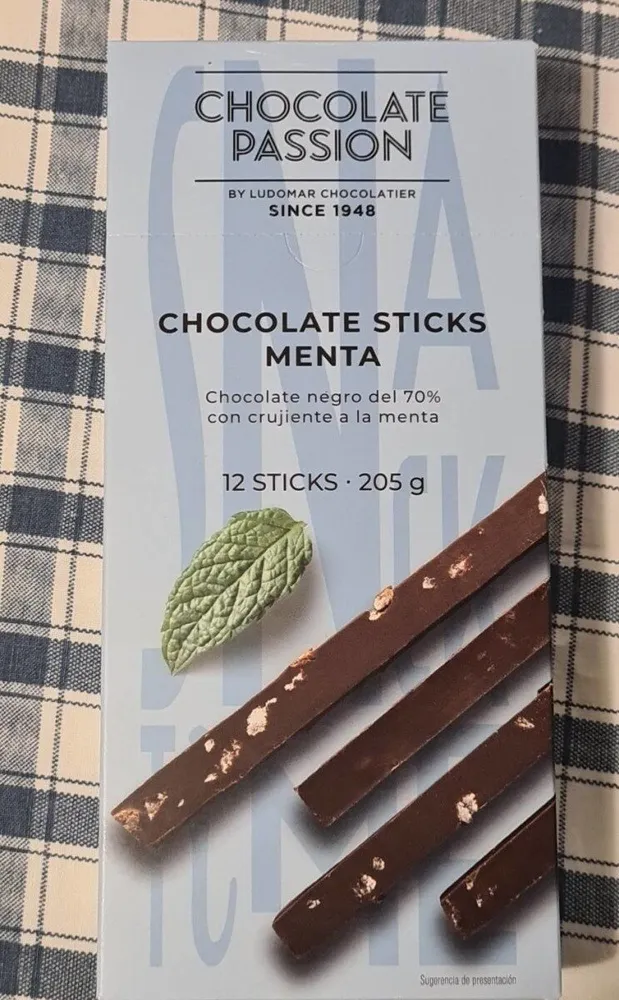 Chocolate sticks menta