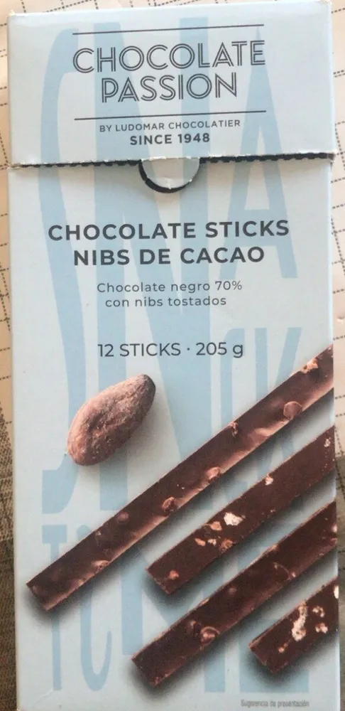 Chicolate Sticks Nibs de Cacao
