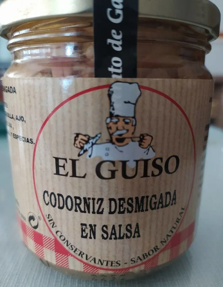 Codorniz Desmigada en Salsa
