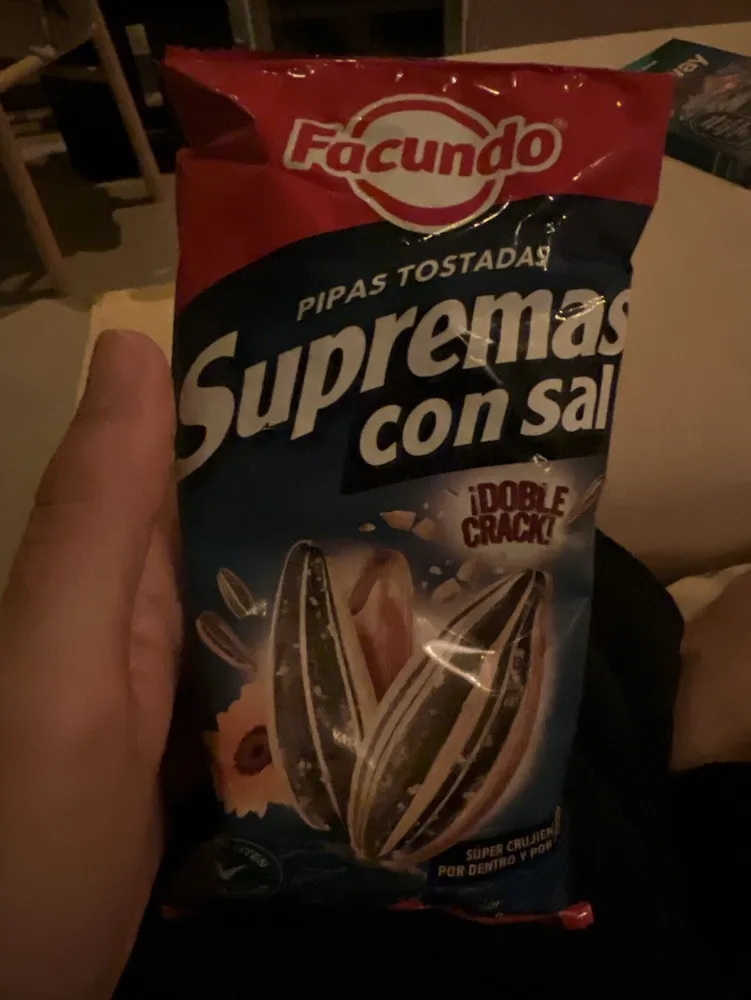 Pipas tostadas supremas con sal