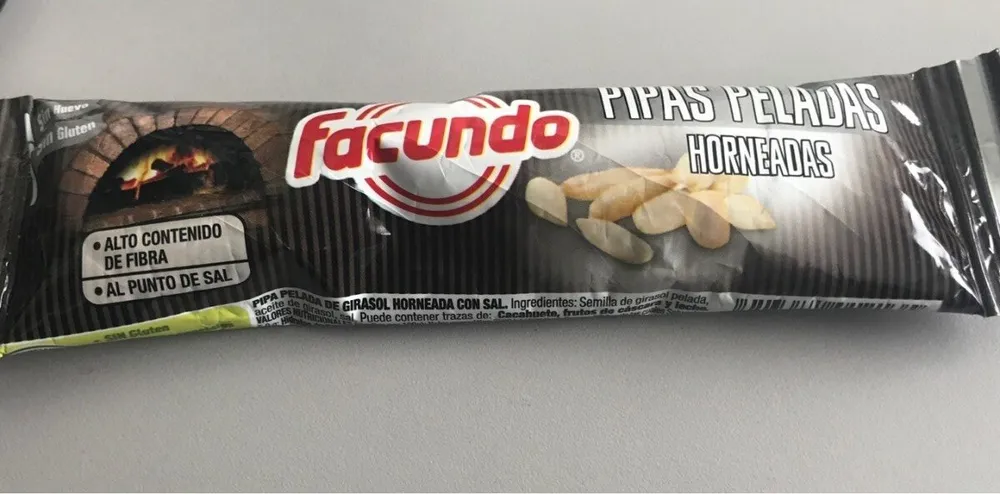 Pipas peladas horneadas