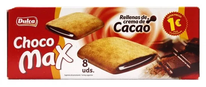 Choco Max Rellenas de crema de cacao