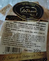 Regañas estilo artesano con aceite de oliva y sesamo