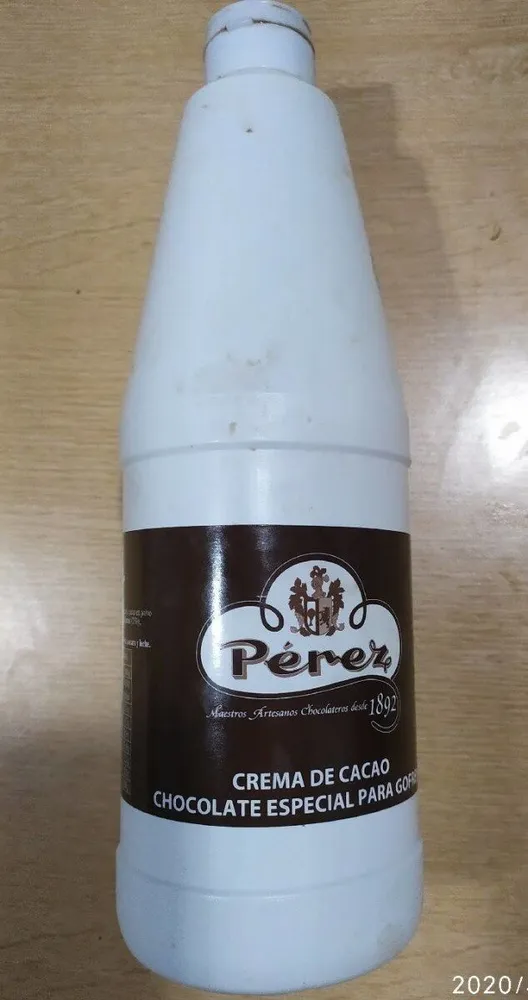 Crema de cacao. Chocolate especial gofres