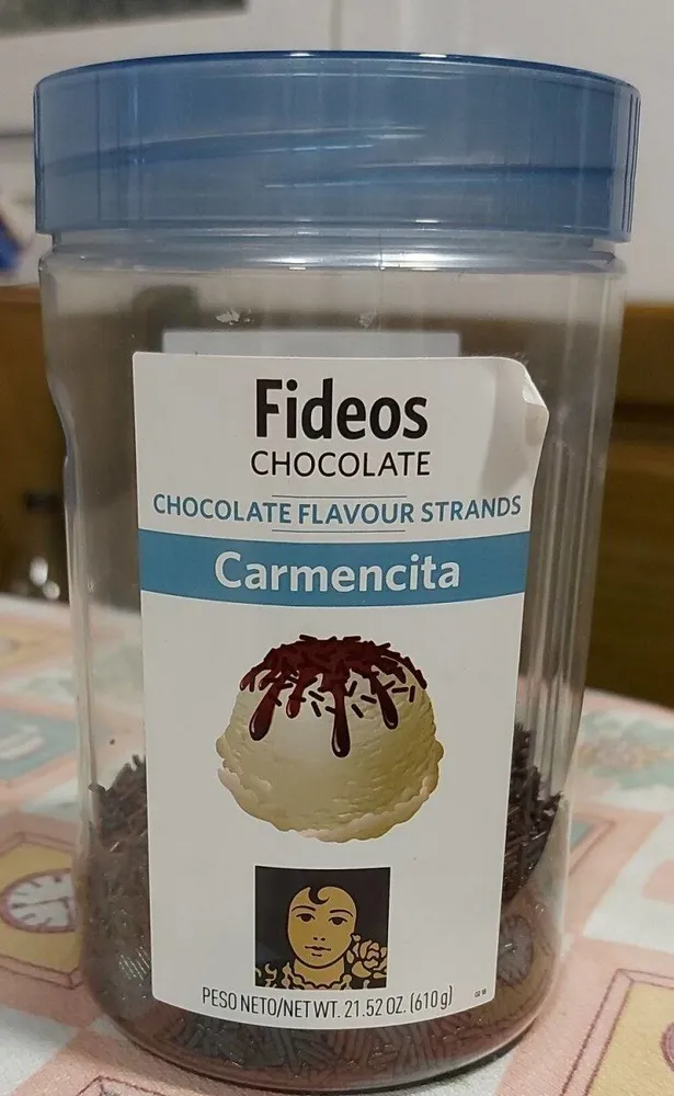 Fideos chocolate