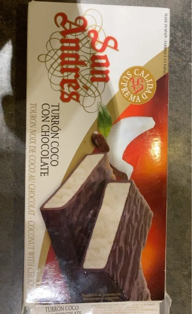 Touron noix de coco au chocolat