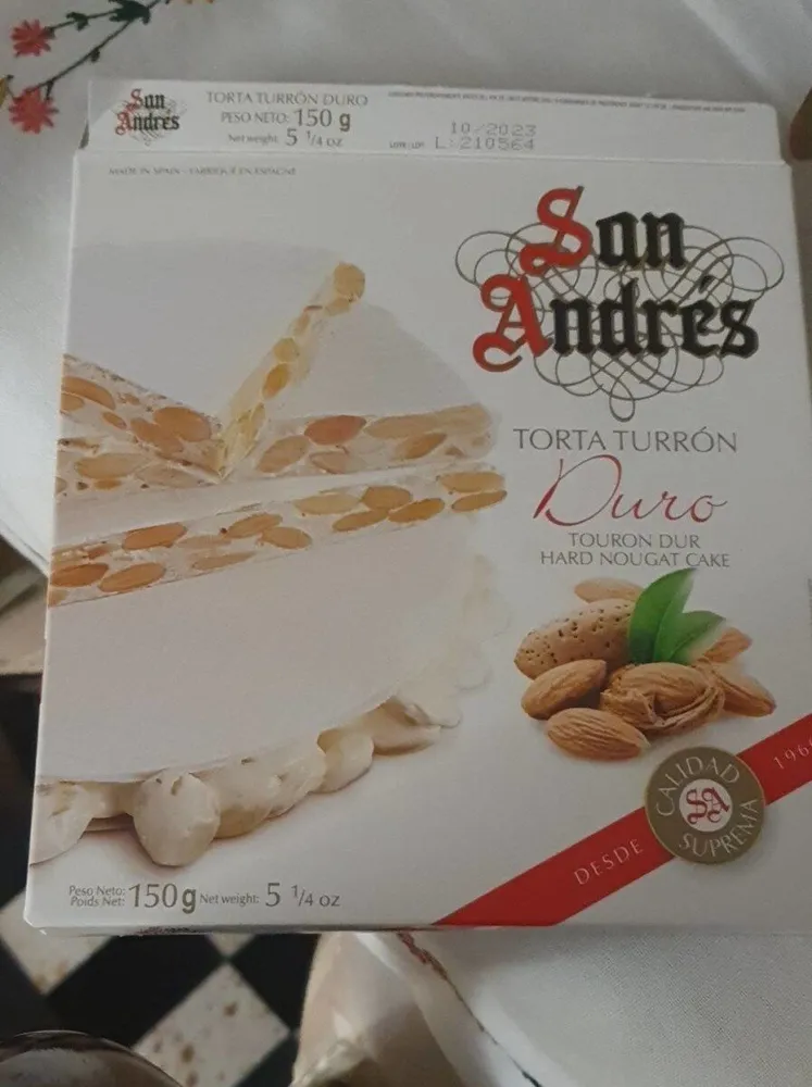 Sana Andrés torta turrón