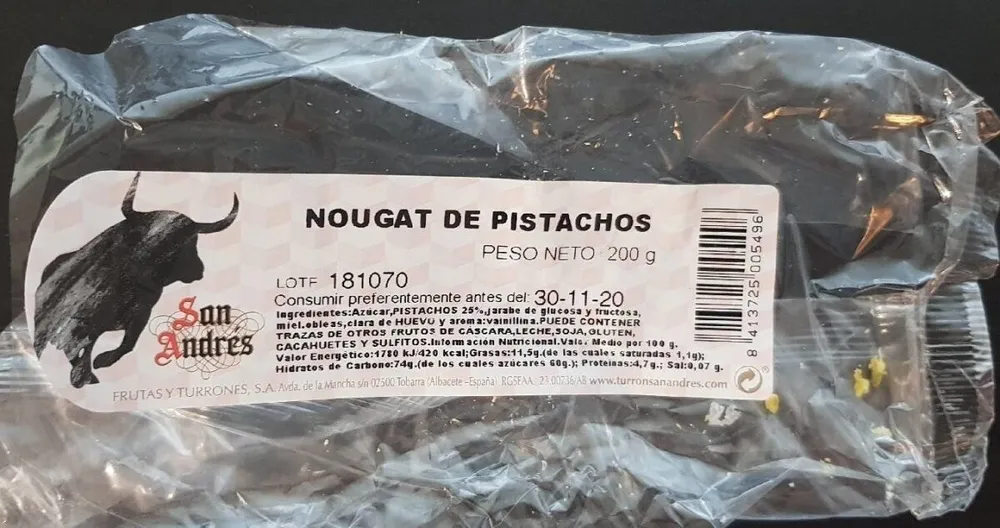 Nougat de pistachos