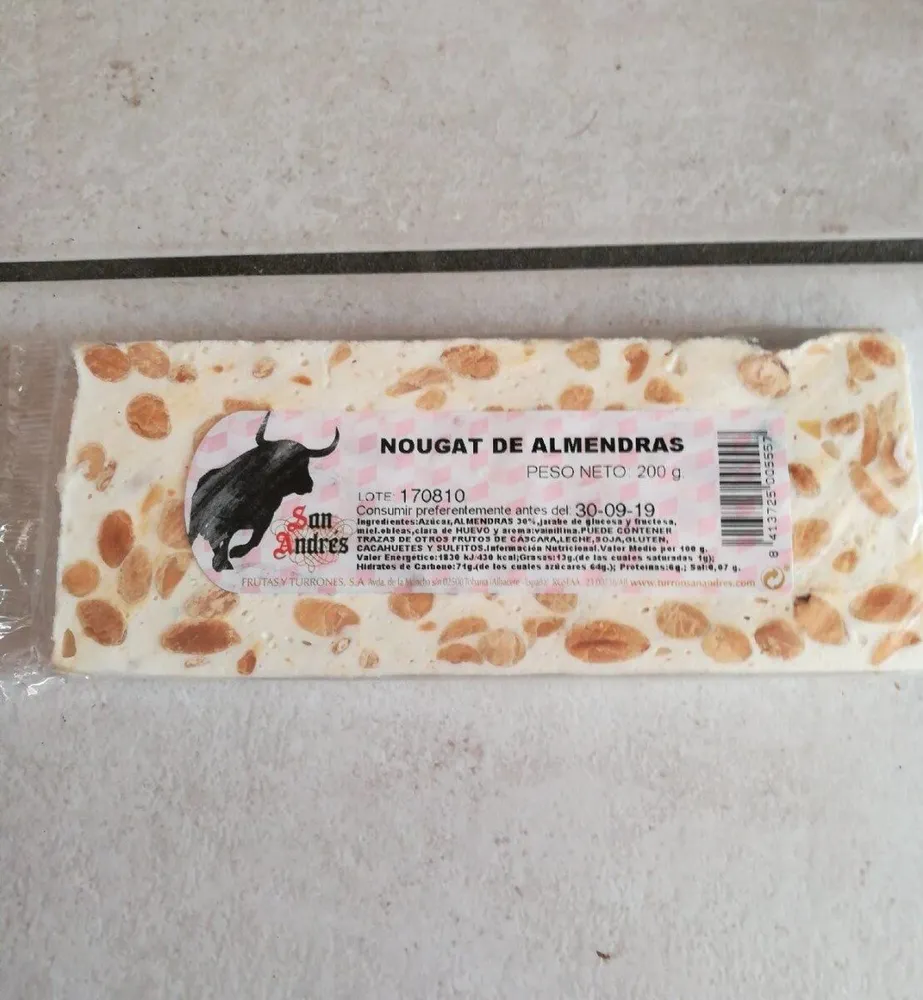 Nougat aux amandes