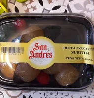Fruta confitada surtida