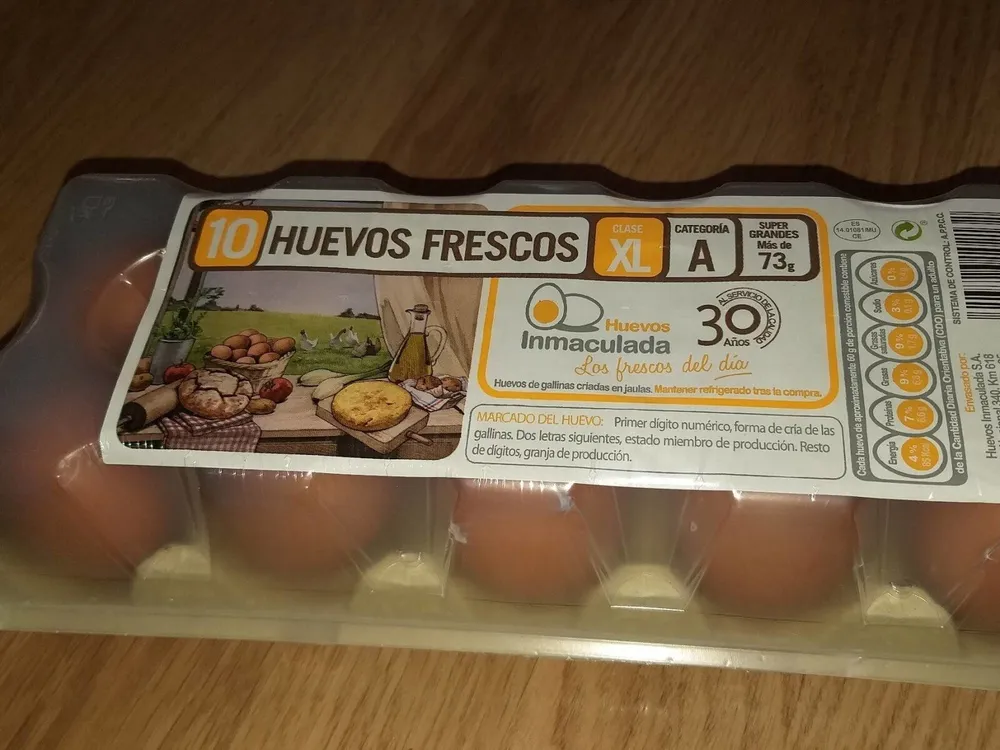 Huevos frescos XL