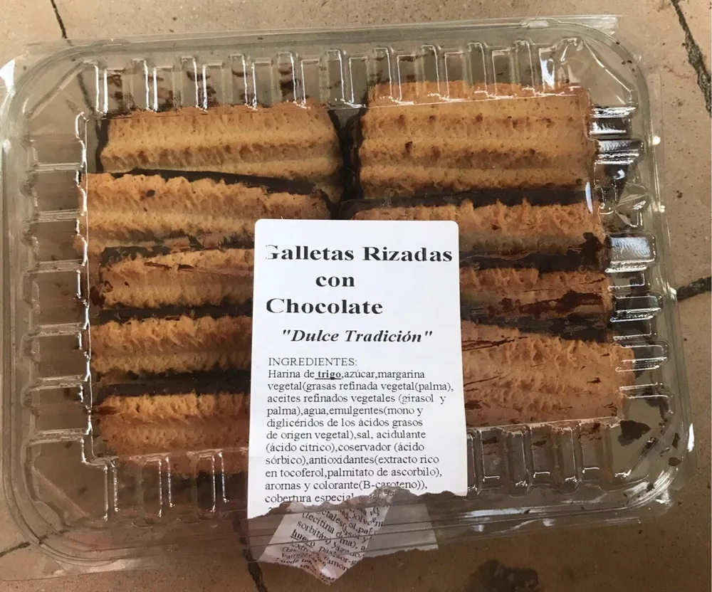 Galletas rizadas con chocolate