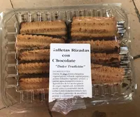 Galletas rizadas con chocolate