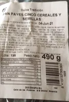 Pan payes cinco cereales y semillas