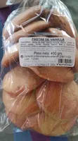 pastas de vainilla