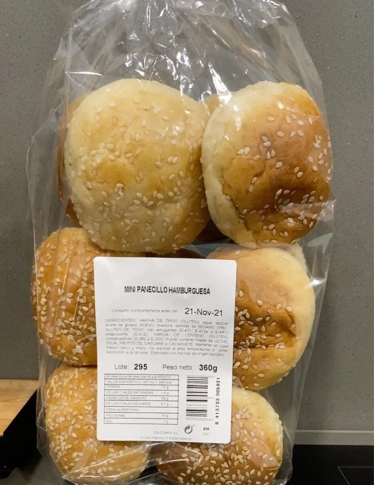 Mini panecillo hamburguesa