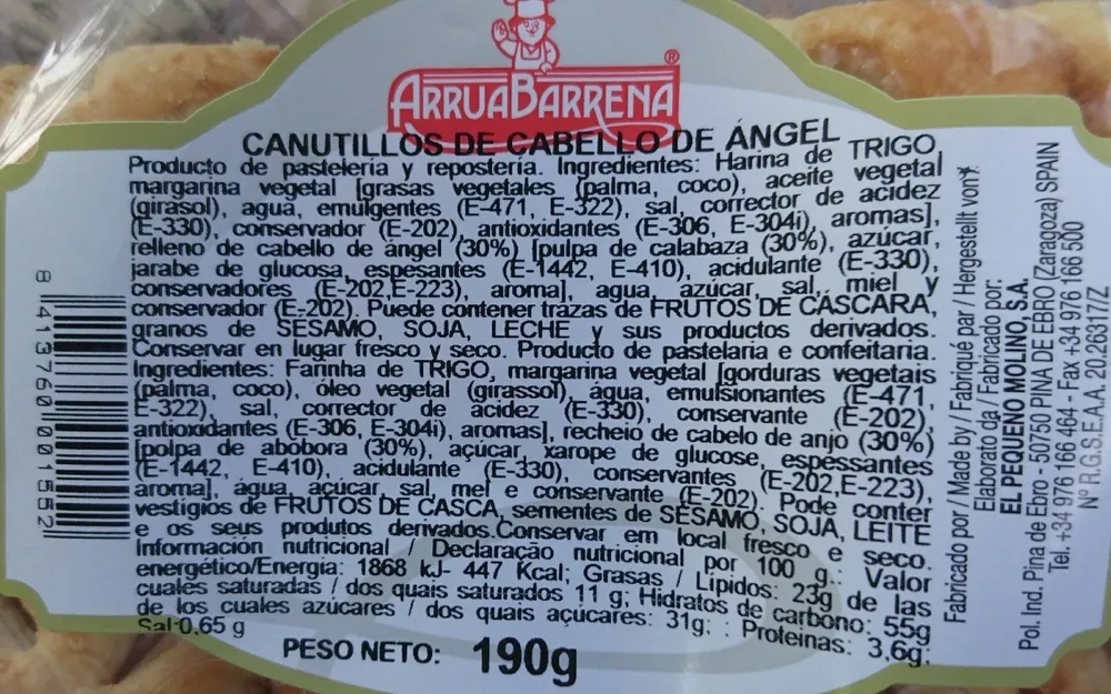 Canutillos de cabello de angel