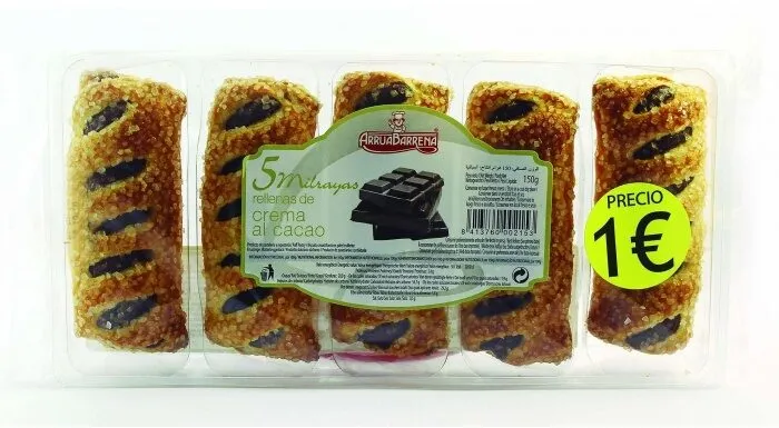 CAñITAS 5MILRAYAS CHOCOLATE ARRUABARRENA PACK