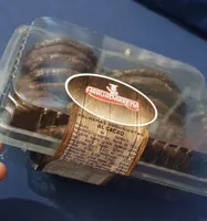 Palmeritas recubiertas de cacao