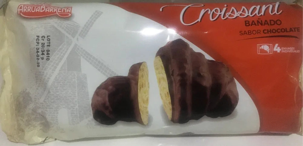 Croisant bañado sabor chocolate