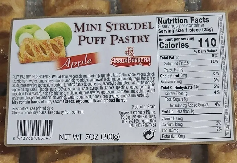 Mini Strudel Puff Pastry