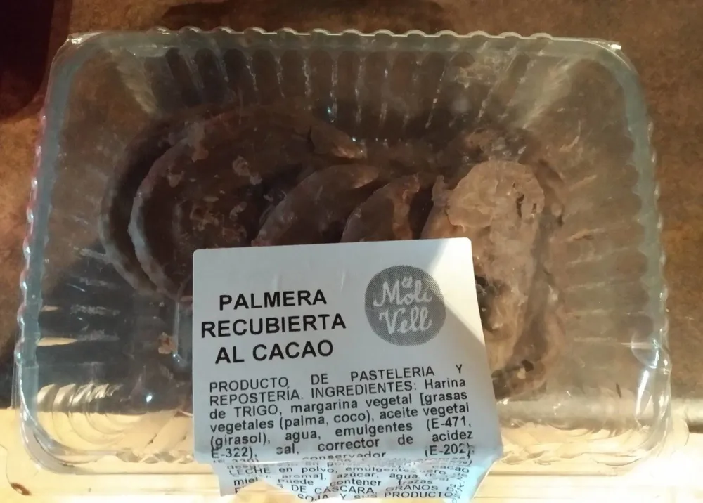Palmera recubierta al cacao