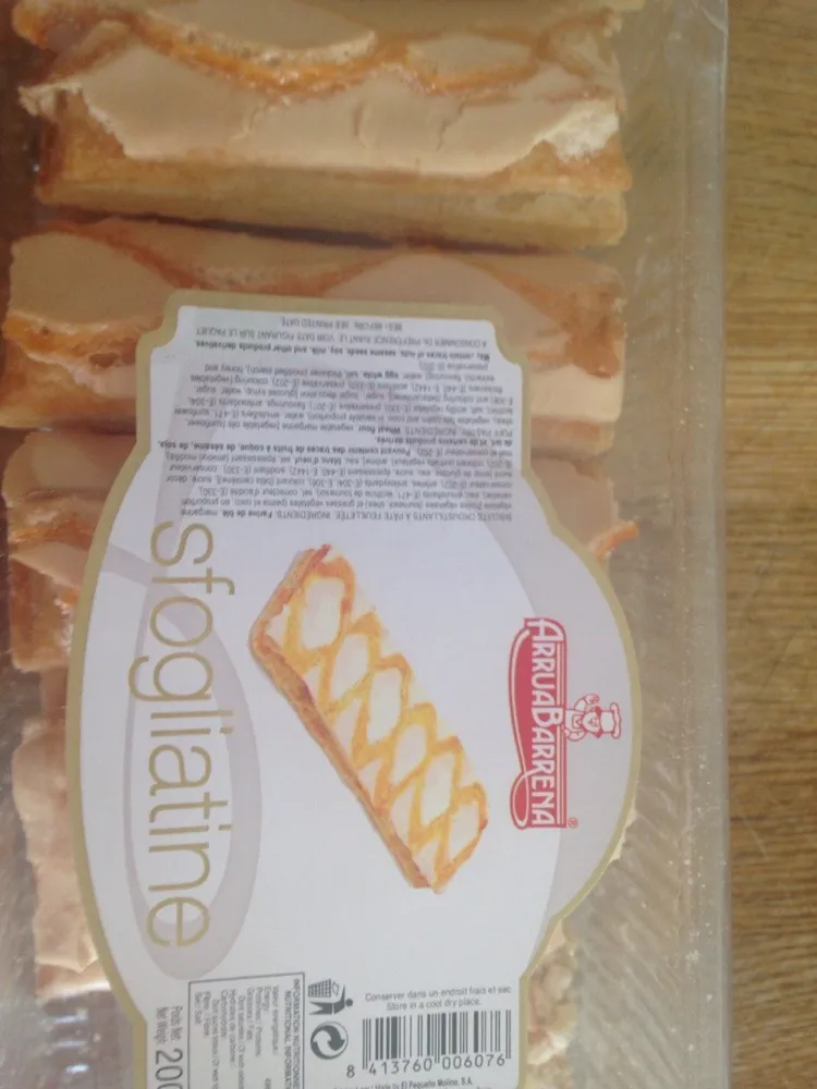 Arruabarrena Biscuits Sfogliatine le paquet de 200 g