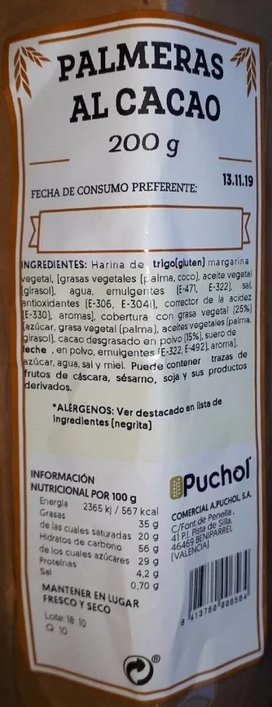 Palmeras al cacao