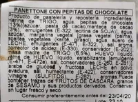 Panettone con pepitas de chocolate