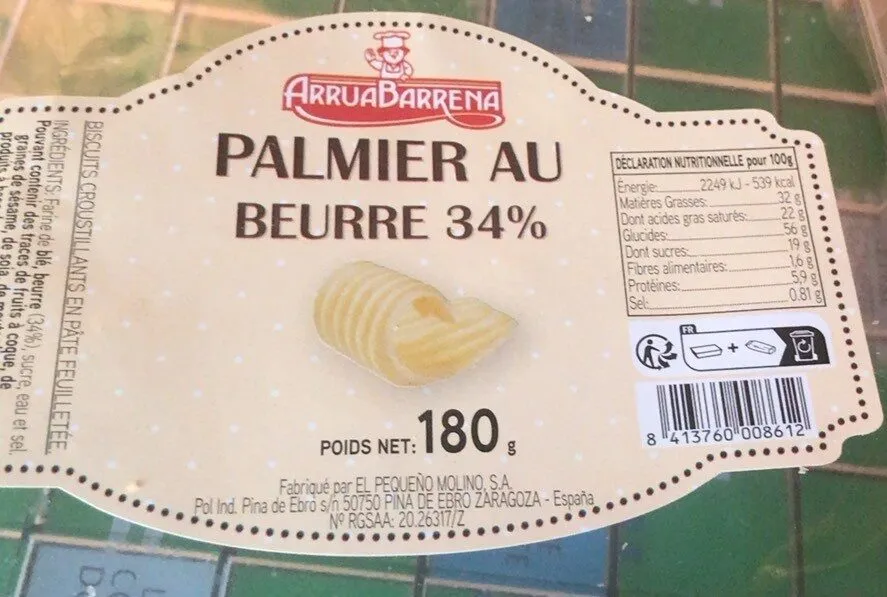 Palmier au beurre