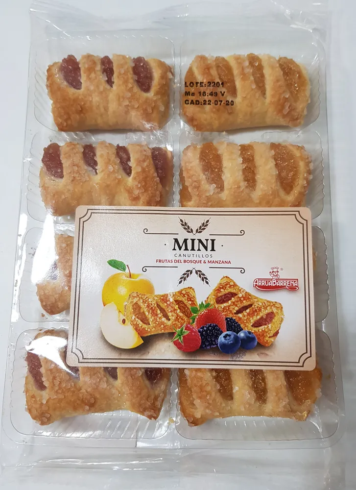 Mini canutillos de frutas del bosque & manzana
