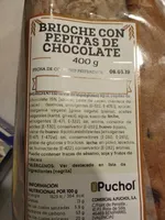 Brioche con pepitas de chocolate