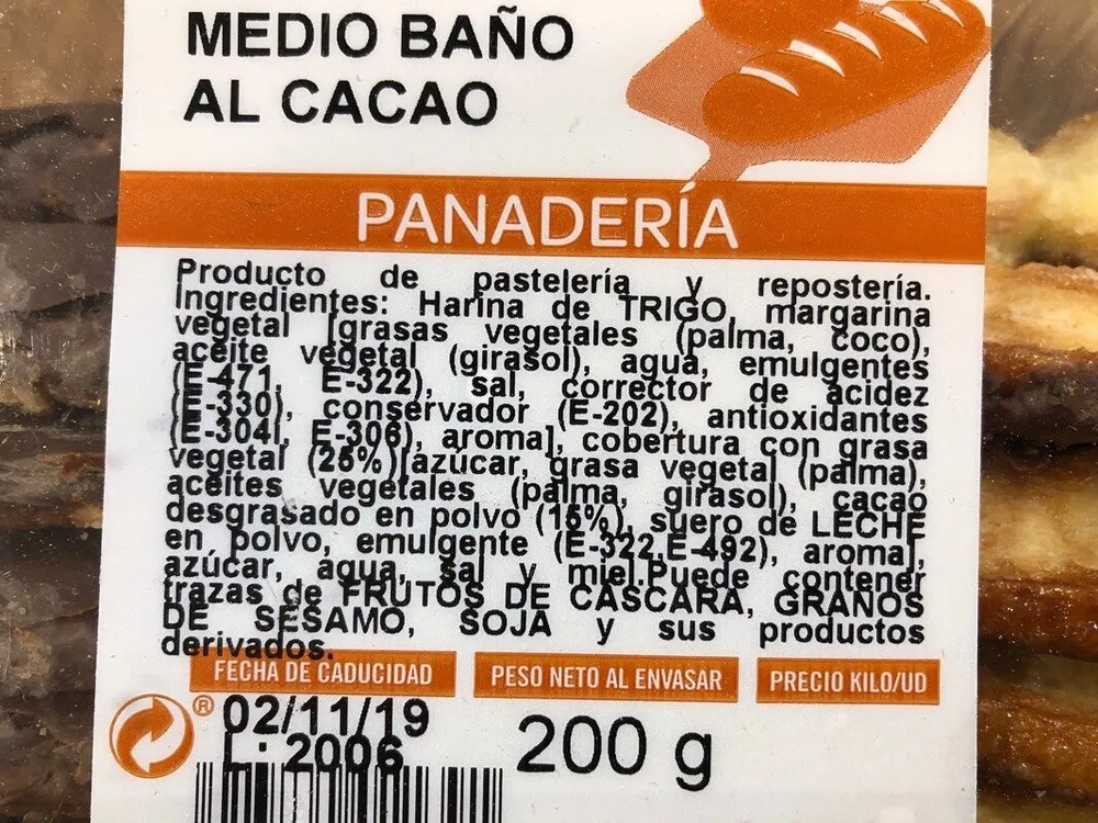Palmera medio baño al cacao