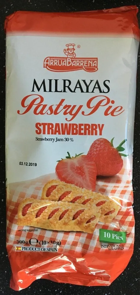 Pastry pie strawberry