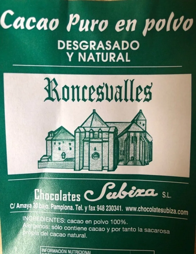 Cacao puro en polvo