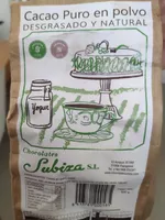 Cacao puro en polvo desgrasado y natural