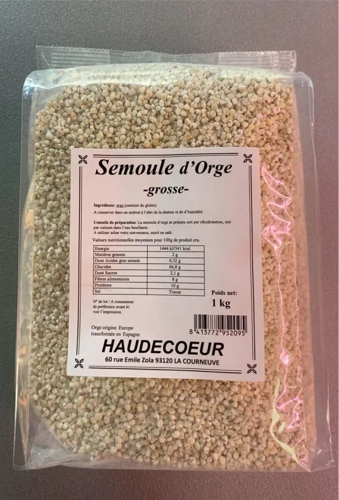 Semoule d'Orge -grosse-
