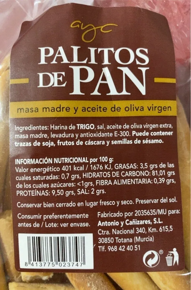 Palitos de pan