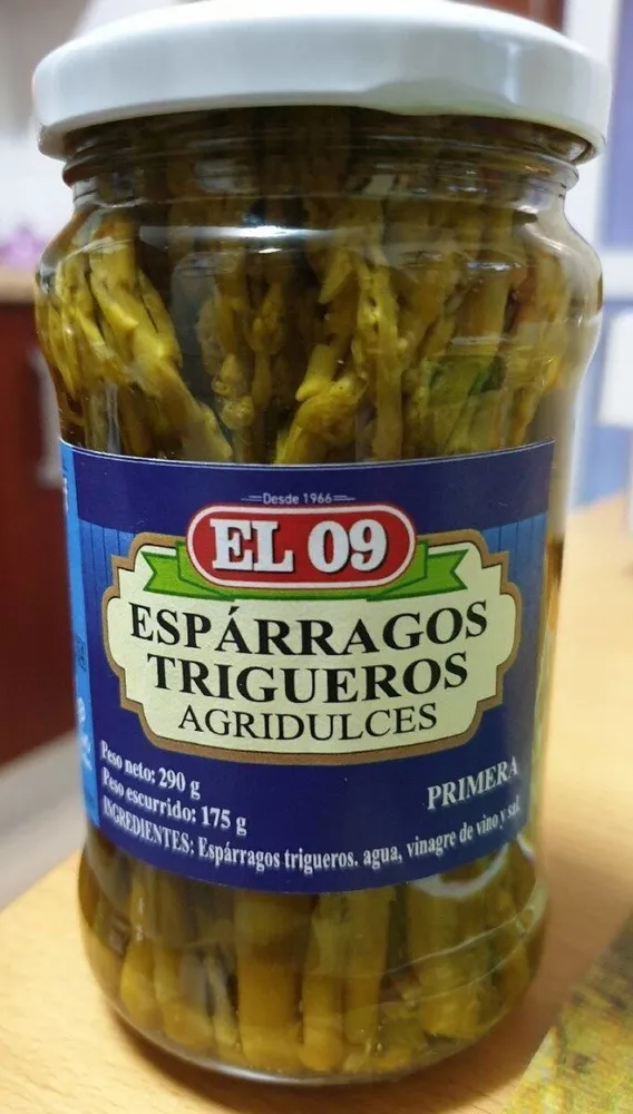 Espárragos trigueros agridulces