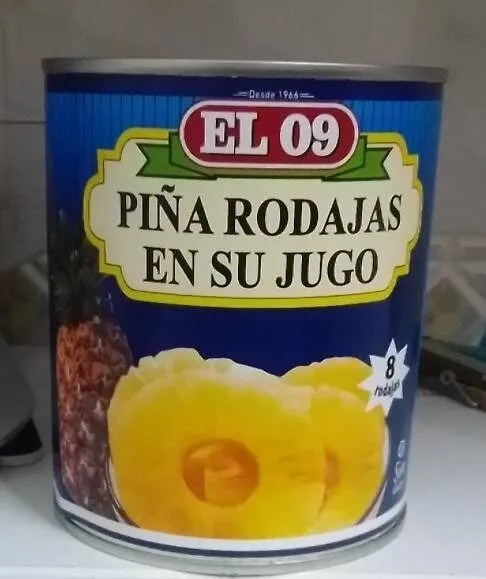 Piña rodajas en su jugo