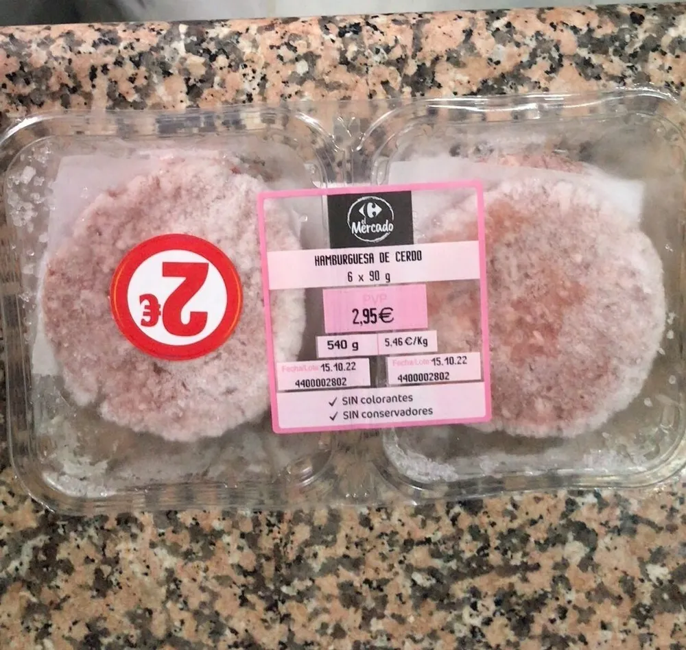 Hamburguesas de cerdo