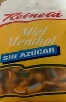 Caramelos miel menthol sin azúcar