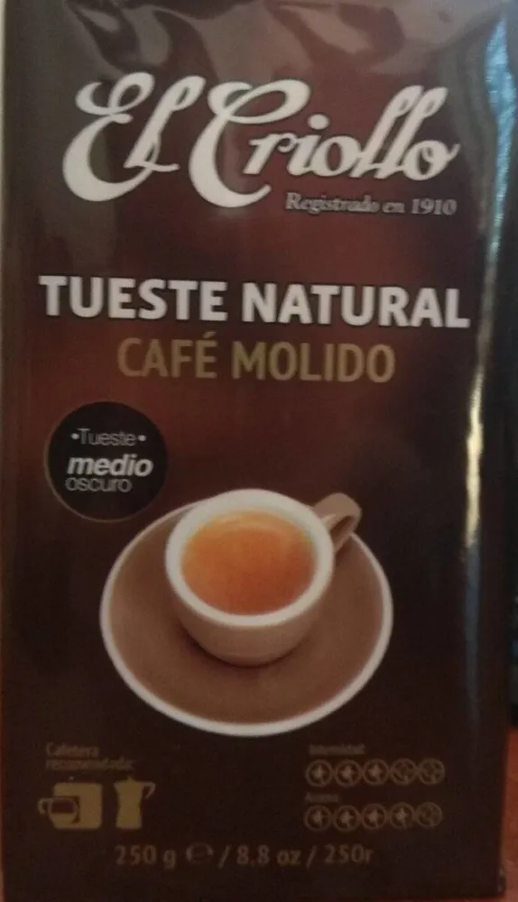 Café molido El criollo tueste natural