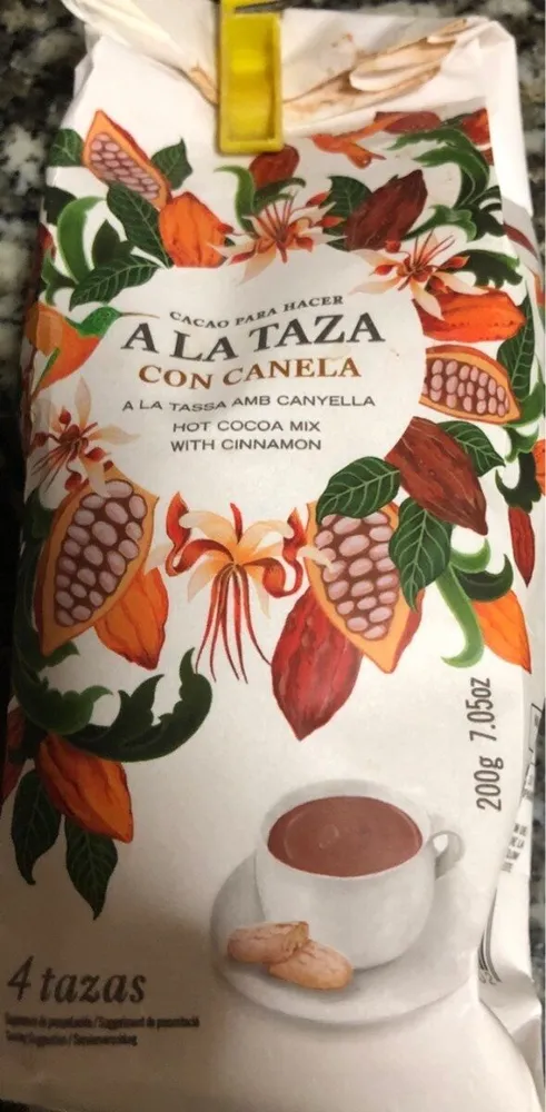 Cacao a la taza con canela