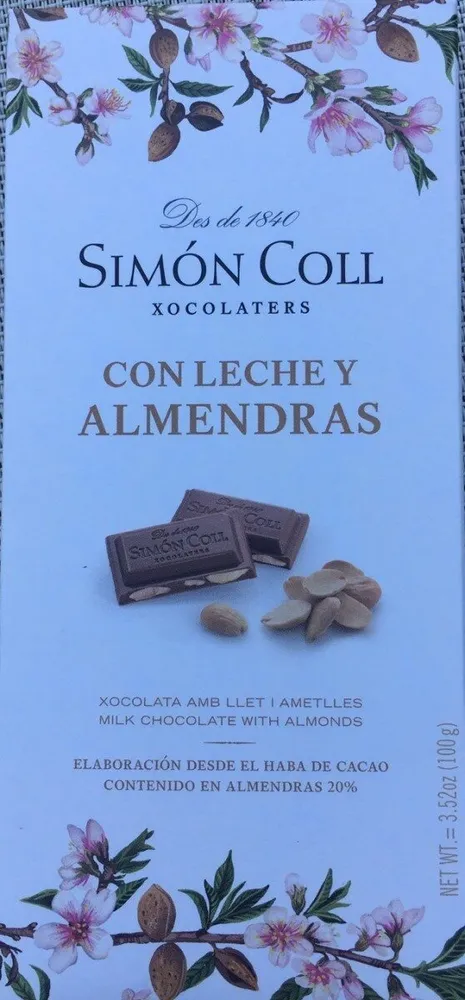 Con leche y almendras
