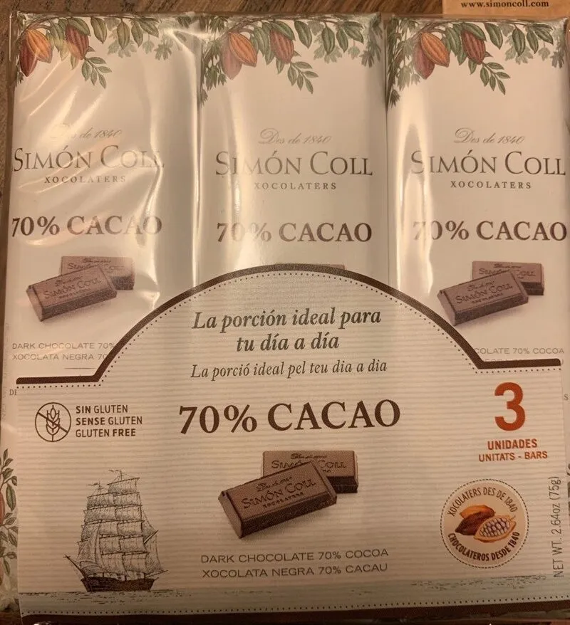 Dark chocolate 70%