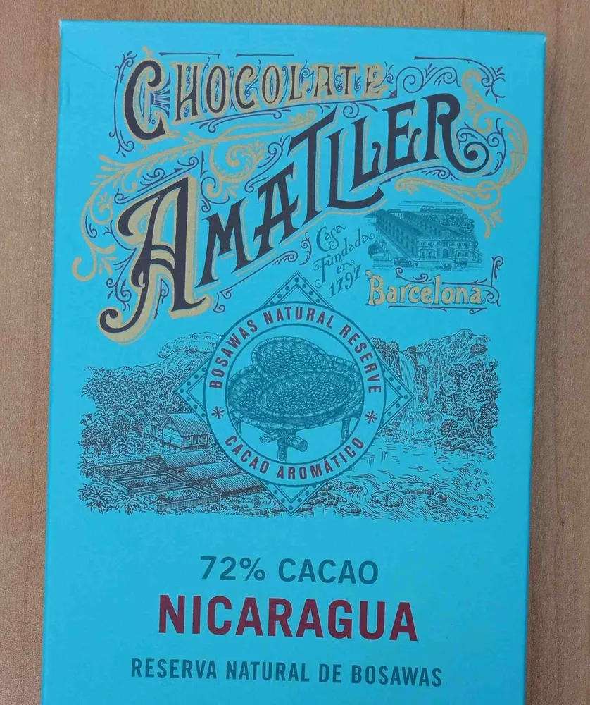 Chocolate Amatller 72% cacao, Nicaragua