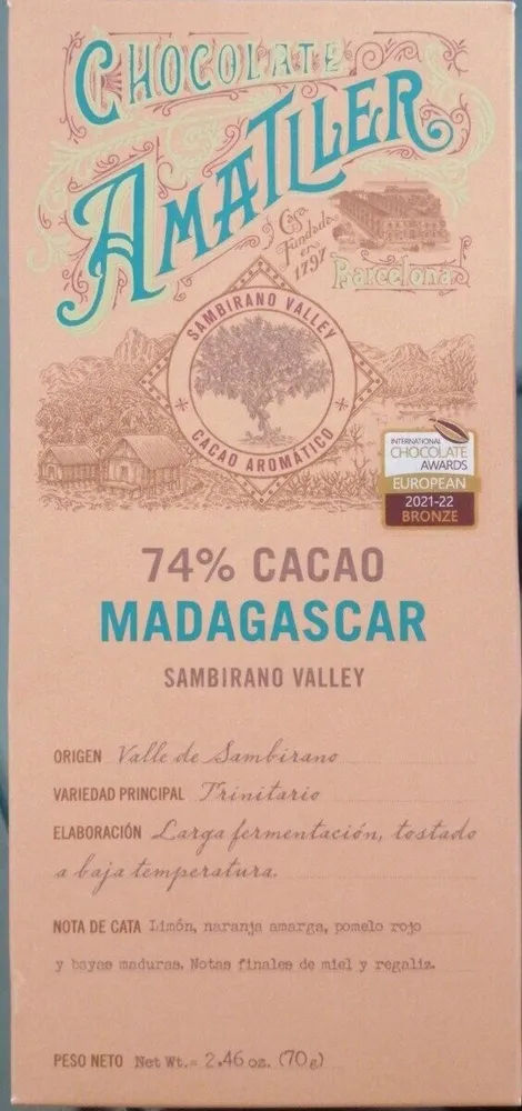 74% cacao Madagascar
