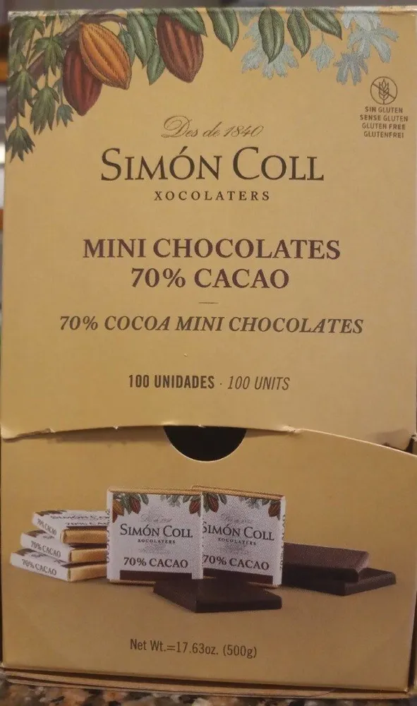 Simón Coll Mini Chocolates 70% Cacao