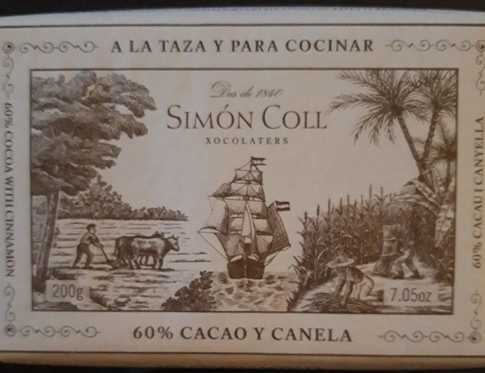 Chocolate a la taza 60% cacao con canela